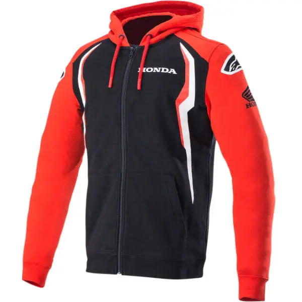 Alpinestars Honda Full-Zip Motorcycle Rider Hoodie alpinestars honda full zip mot 0 1750486950 - BTOSPORTS