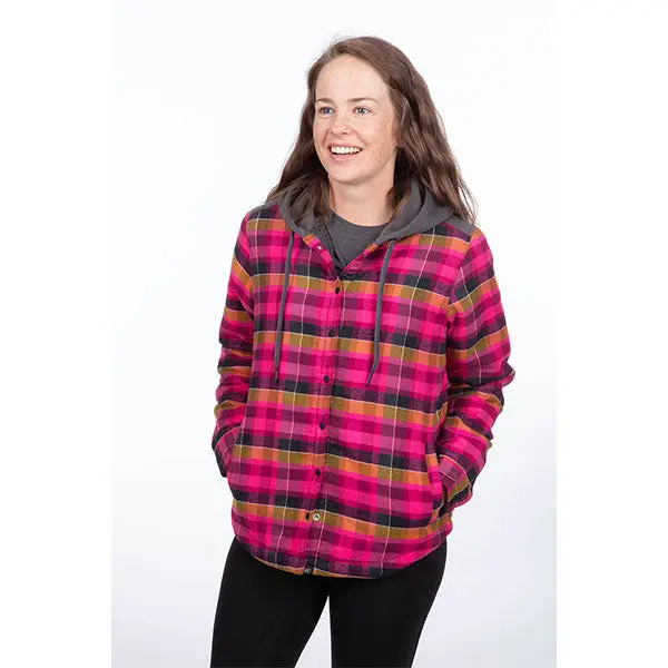 Big Sky Women's Fleece-Lined Flannel Hoodie - Cozy & Warm big sky womens fleece lined fl 0 1750486185 - BTOSPORTS