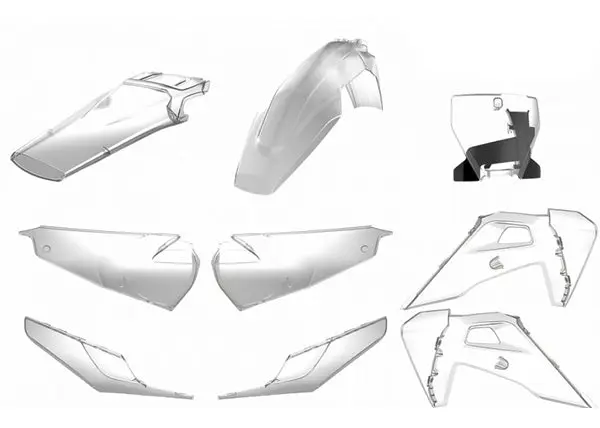 Clear Plastic Kit for Husqvarna by Polisport | High Quality clear plastic kit for husqvarn 0 1750479027 - BTOSPORTS