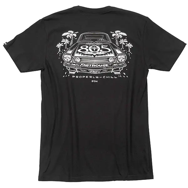 Fasthouse Sunset Graphic V-Neck Casual Tee fasthouse sunset graphic v nec 0 1750482275 - BTOSPORTS
