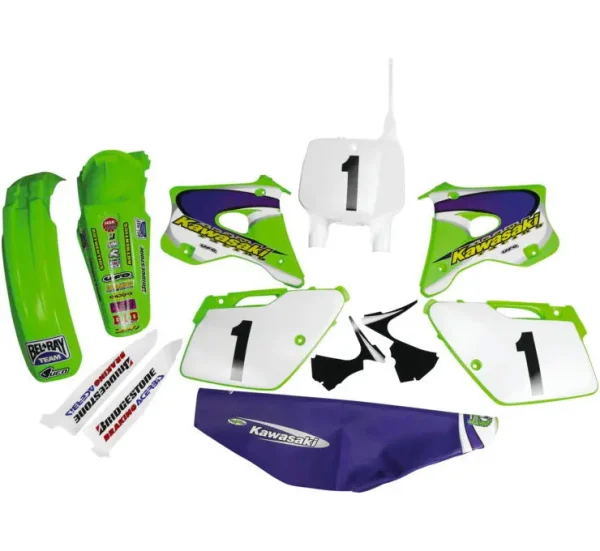 Kawasaki KX125 KX250 UFO Plastics Kit 1994-1998 Replica kawasaki kx125 kx250 ufo plast 0 1750478803 - BTOSPORTS
