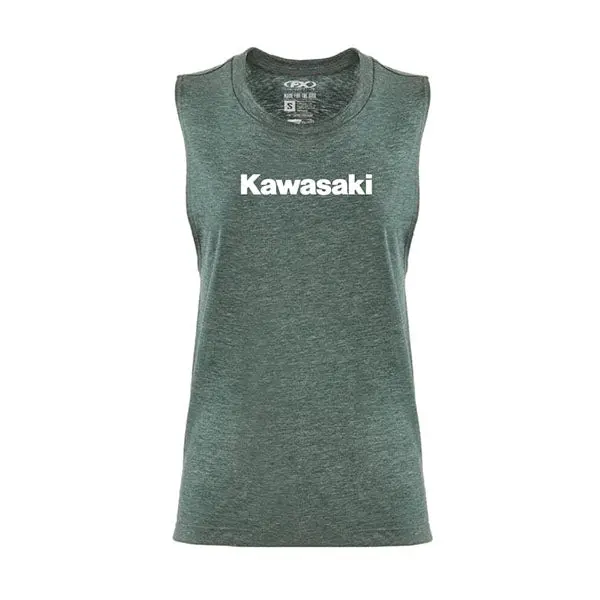 Kawasaki Women's Muscle Tank Top - Sporty Fit kawasaki womens muscle tank to 0 1750479323 - BTOSPORTS