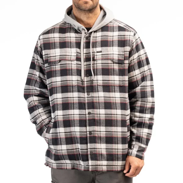 Klim Targhee Fleece-Lined Flannel Hooded Jacket – Warm & Cozy klim targhee fleece lined flan 0 1750486203 - BTOSPORTS