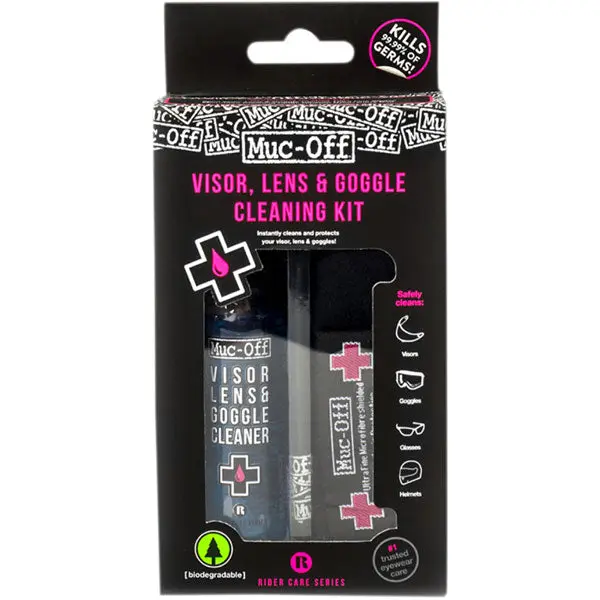 Muc-Off Professional Motorcycle Visor Cleaner Kit | Clear Vision Riding muc off professional motorcycl 0 1750478969 - BTOSPORTS