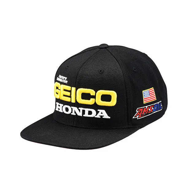 Official Geico Honda Racing Team Snapback Cap 100%Cotton official geico honda racing te 0 1750478686 - BTOSPORTS