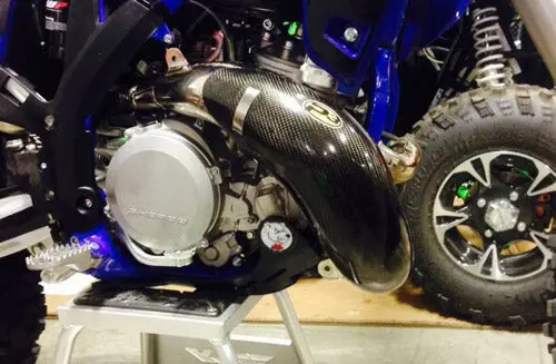 Sherco Motorcycle Carbon Fiber 2-Stroke Exhaust Guard sherco motorcycle carbon fiber 0 1750486328 - BTOSPORTS