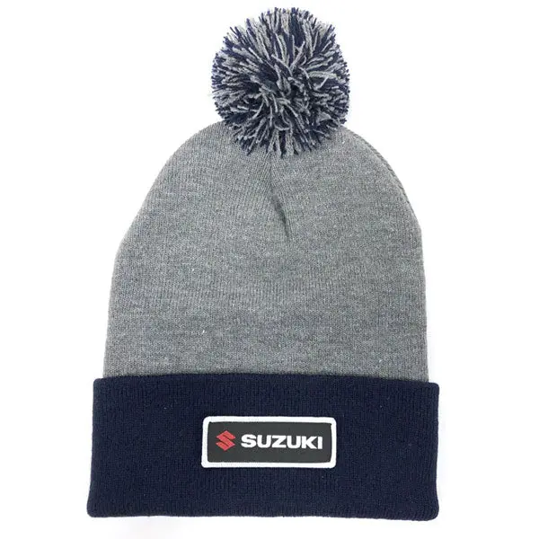 Suzuki Motorcycle Pom Pom Beanie | Factory Effex suzuki motorcycle pom pom bean 0 1750479339 - BTOSPORTS