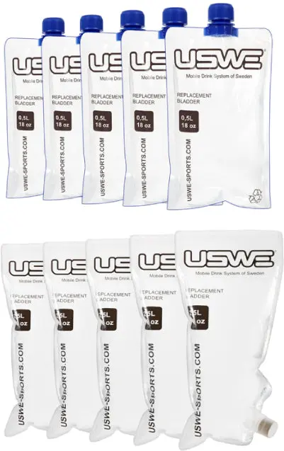 USWE Hydration Bladder Refill Pack - 5 Disposable Replacements uswe hydration bladder refill 0 1750478582 - BTOSPORTS